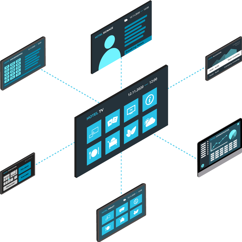 Shopping bag illustrating monetization of channel packages with Hibox Aura IPTV & OTT Middleware.